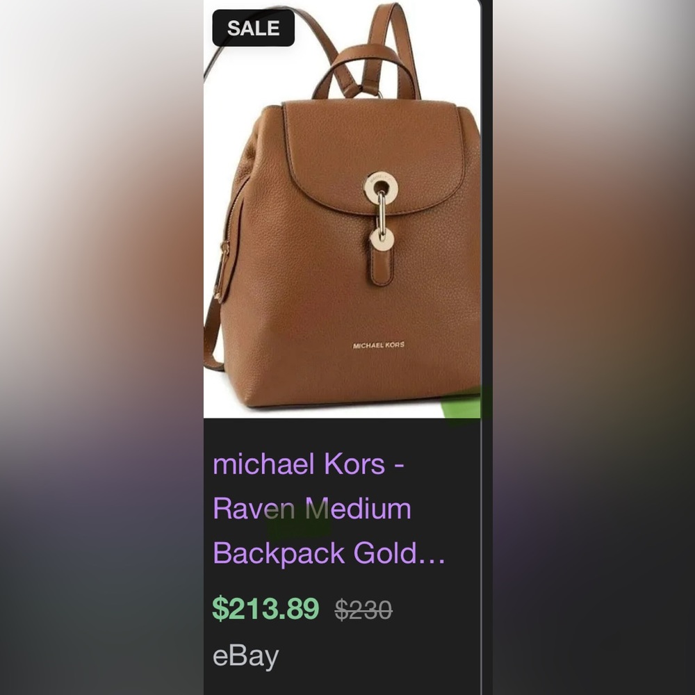 Michael Kors Raven Backpack